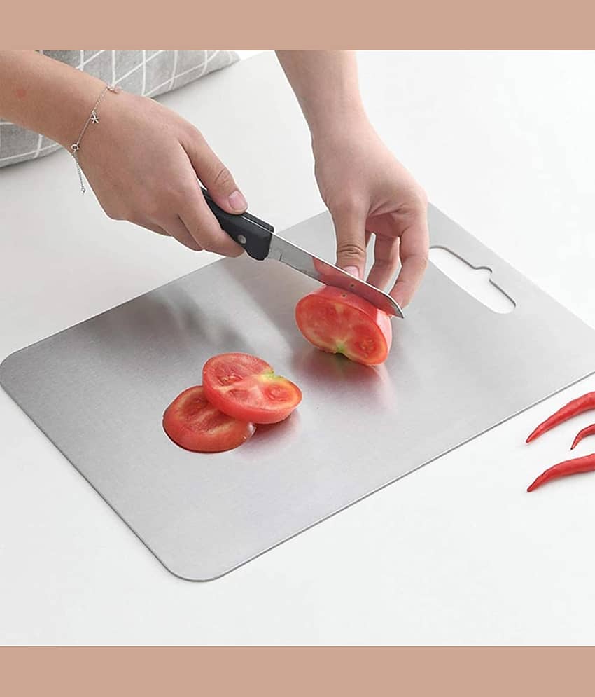 DarkShri Steel Chopping Board 1 Pcs