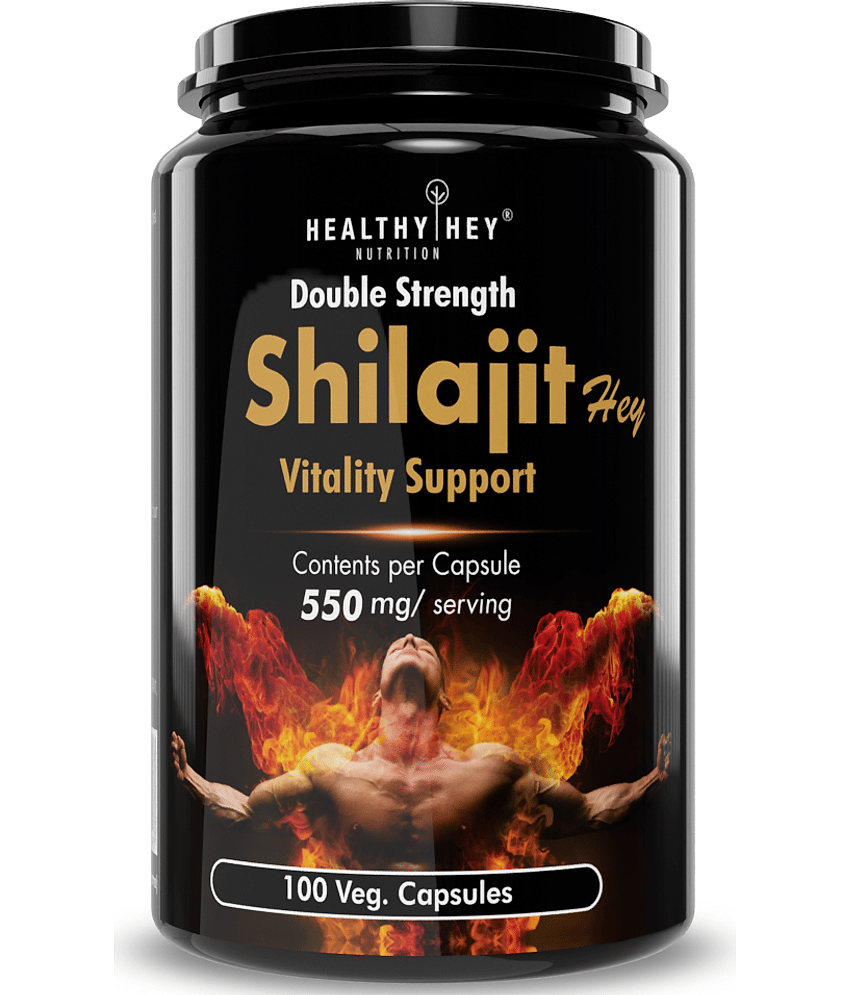 HEALTHYHEY NUTRITION Shilajit, Musli, Tribulus & Ashwagandha 550 mg Capsule