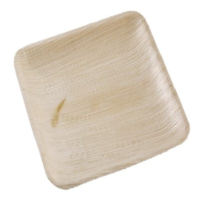 Plain Sqr Plate 7 inch (100 Pcs)