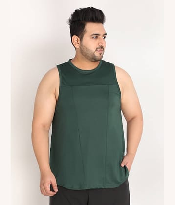 Chkokko Pack of 1 Polyester Regular Fit Men's T-Shirt ( Dark Green )