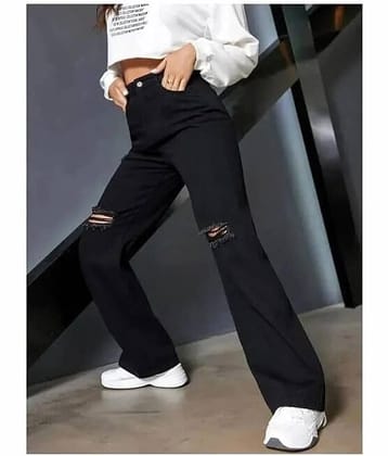 Star4well - Black Denim Regular Fit Women's Jeans ( Pack of 1 )