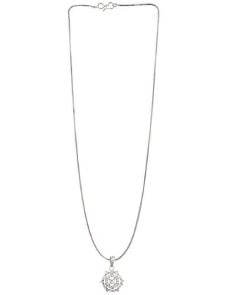 Sunhari Jewels Silver Pendant ( Pack of 1 ) - Silver