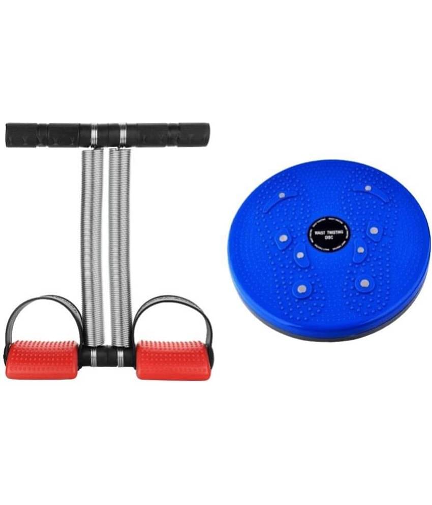 Oddish Tummy Trimmer Double Spring Red color with Tummy Twister combo Pack home gym equipment abdominal exercise fat cutter body toner for men and women