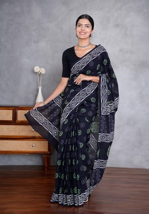 Jaipur Hand Block Print Saree