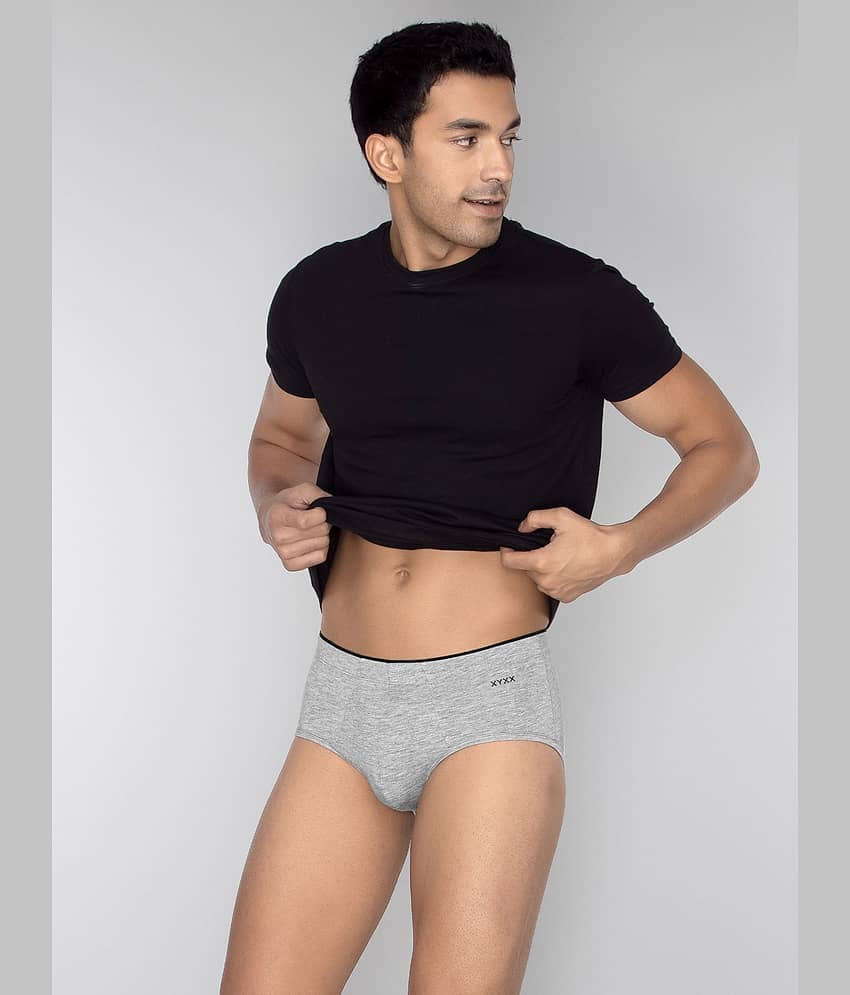 XYXX Pack of 1 Modal Briefs For Men's ( Light Grey )