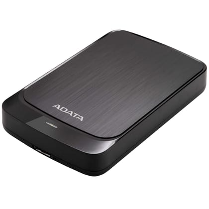 ADATA HV320 1Tb 3.5 Inch SATA Iii Slim External Hard Drive/HDD-Black, Play Station 5&Xbox Series X with Shock Sensor & AES 256 Encryption-Ahv320-1Tu31-Cbk,USB 