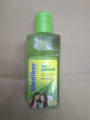 Mediker Natural Actives With coconut, neem and Sitaphal seed extracts Anti lice oil 