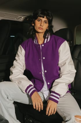 Mardi Gras Varsity Jacket S