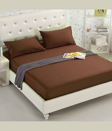 House Of Quirk Polyester Double Bedsheet with 2 Pillow Covers ( 200 cm x 150 cm )