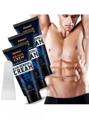 Sonavi Natural Hair Removal Cream for Men 60g ( Pack of 3 )
