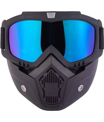 THRIFTKART UV Protected Blue Riding Goggles ( Pack of 1 )
