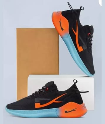 JK Port Sports Shoes for men Black Men's Sports Running Shoes