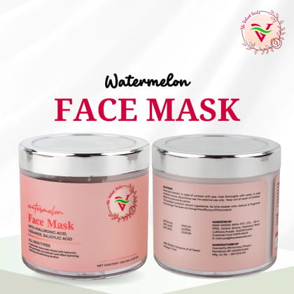 The Velvet Veils Watermelon Face Mask 100 G The Velvet Veils Watermelon Face Mask 100 G