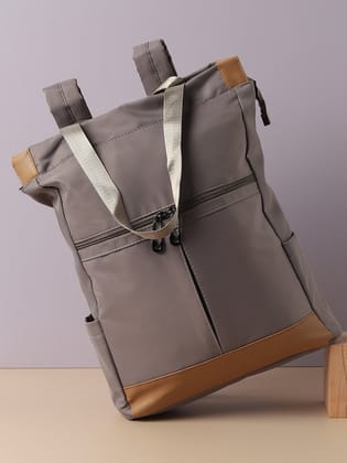 Taupe Treasure Grey Backpack-Backpack