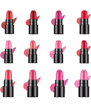 A.D.S. Mini Matte Travel Combo Lipsticks (Pack of 12) , 18 gm