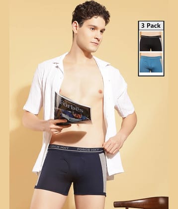 Force NXT Pack of 3 Cotton Trunks For Men's ( Multicolor )
