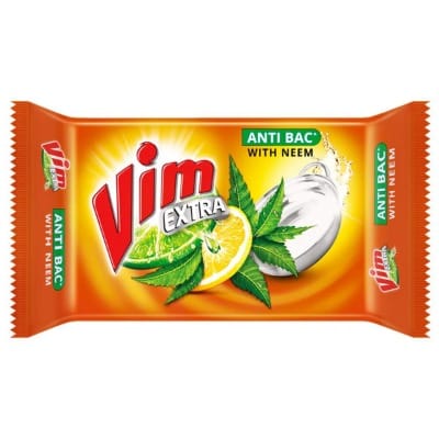 Vim Extra Anti-Bacterial Dishwash Bar, 250g (Neem) ...HUMARABAZAR...
