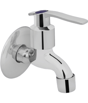 BATHONIX S.S Spoon Bib Cock Tap with Wall Flange - 1pcs Steel Bathroom Tap (Bib Cock)
