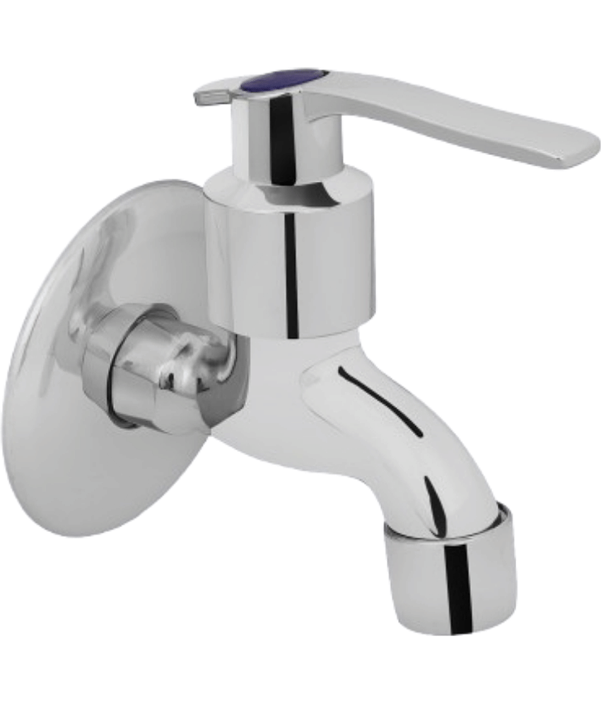 BATHONIX S.S Spoon Bib Cock Tap with Wall Flange - 1pcs Steel Bathroom Tap (Bib Cock)