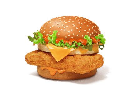 Korean Mc Spicy Premium Chicken Burger.