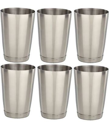Dynore Stainless Steel mocktail / lassi glasses - Set of 6 - Medium