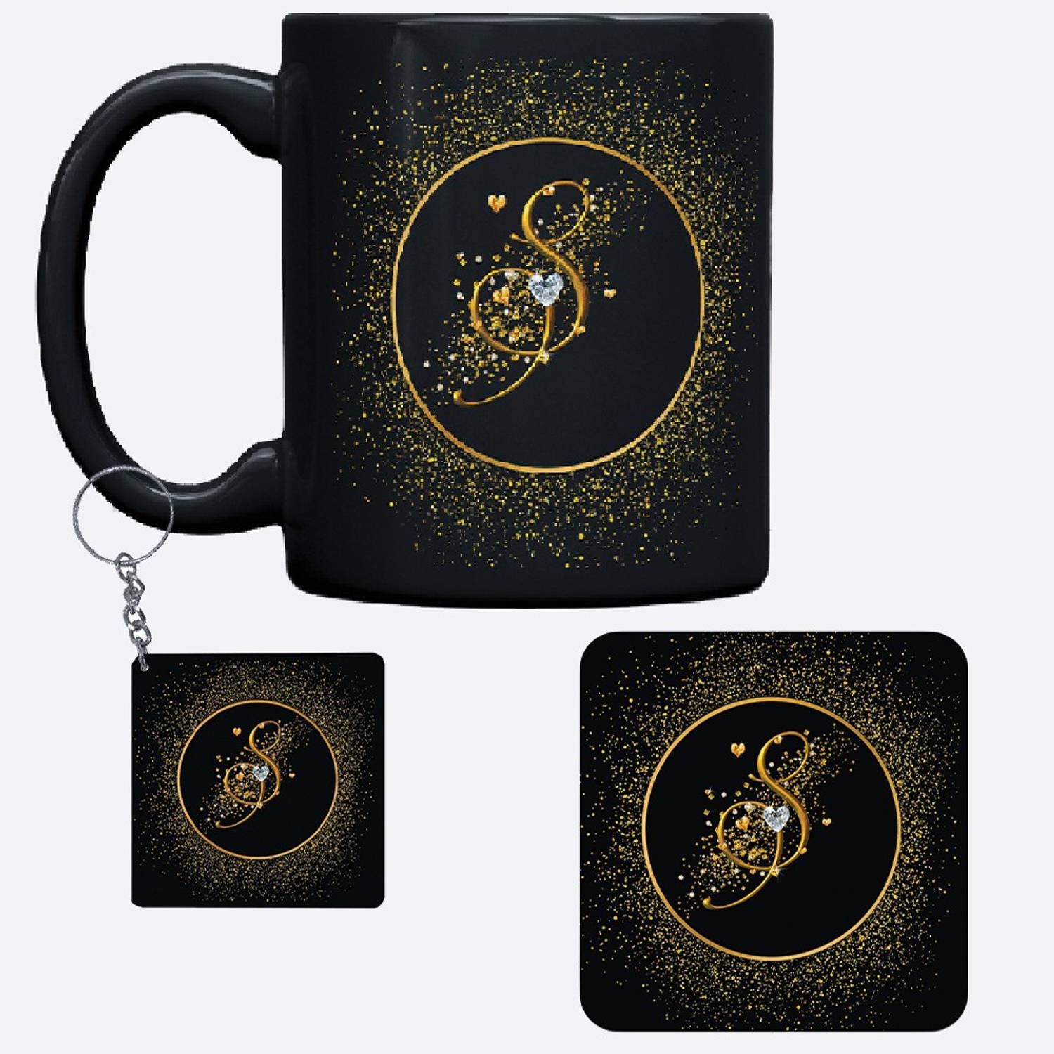 Mug, Keychain, Coaster Gift Set