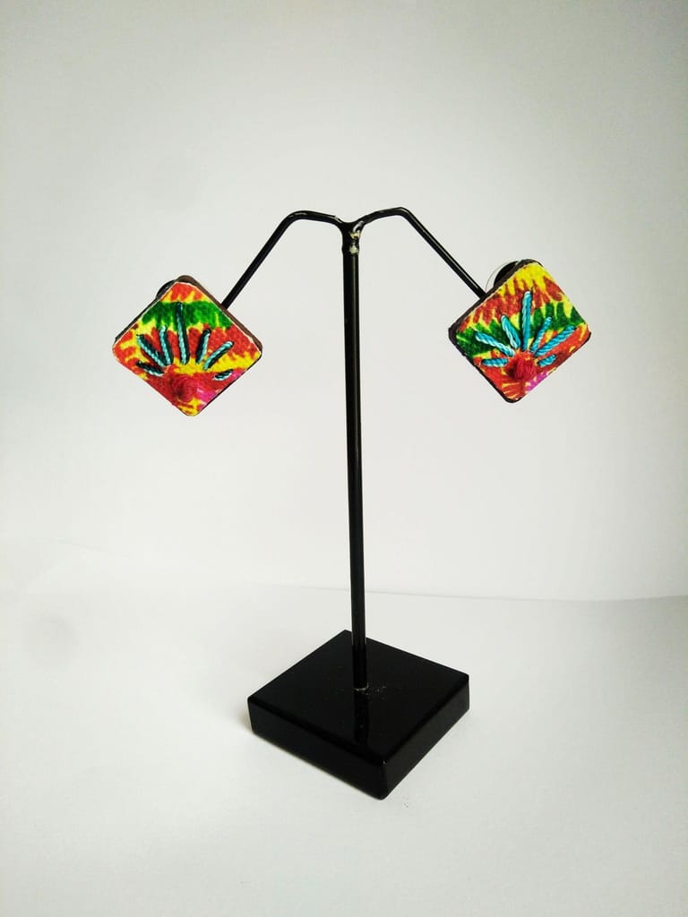 Hand Embroidered Phulkari Studs