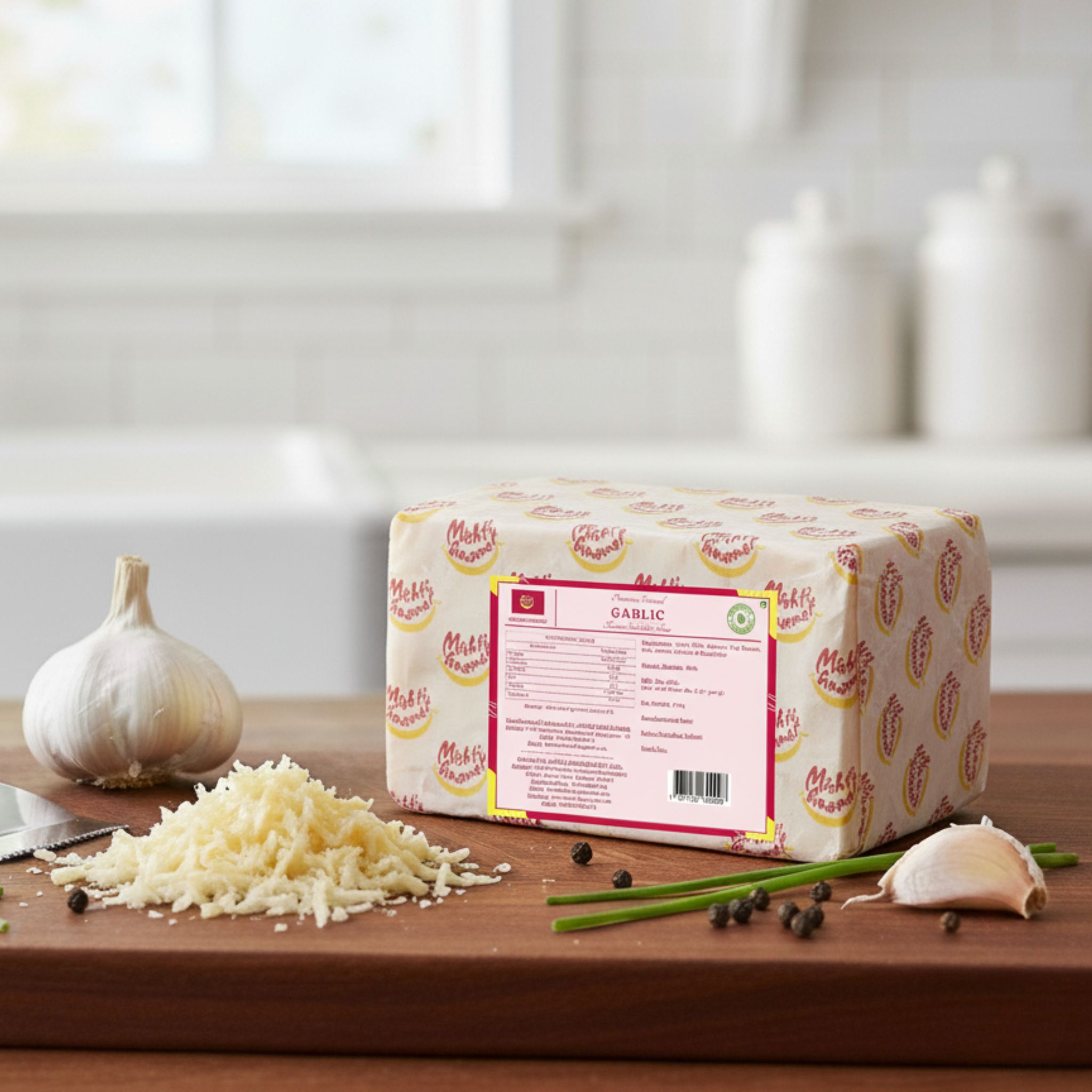 Garlic Cheddar Cheese 200g