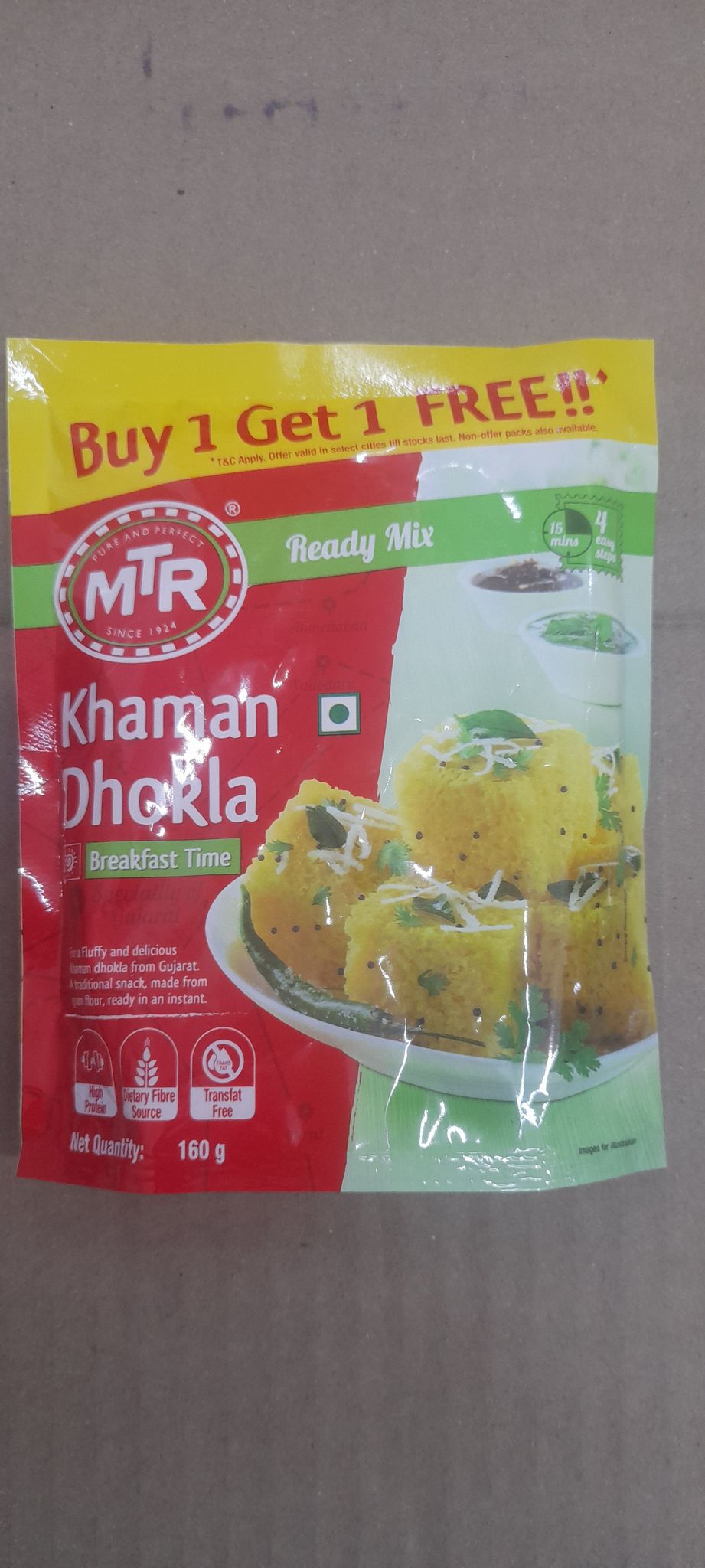 MTR khaman dhokla buy 1 get 1 free