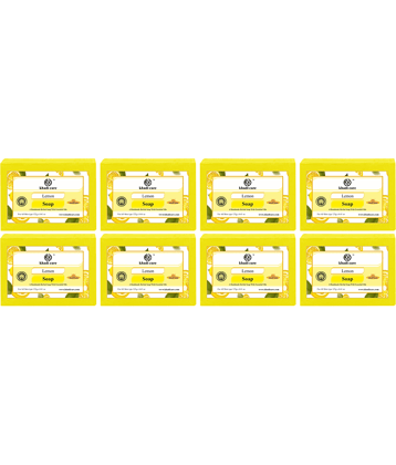 Khadi Care Herbal Lemon Soap (125g Each) Pack of 8