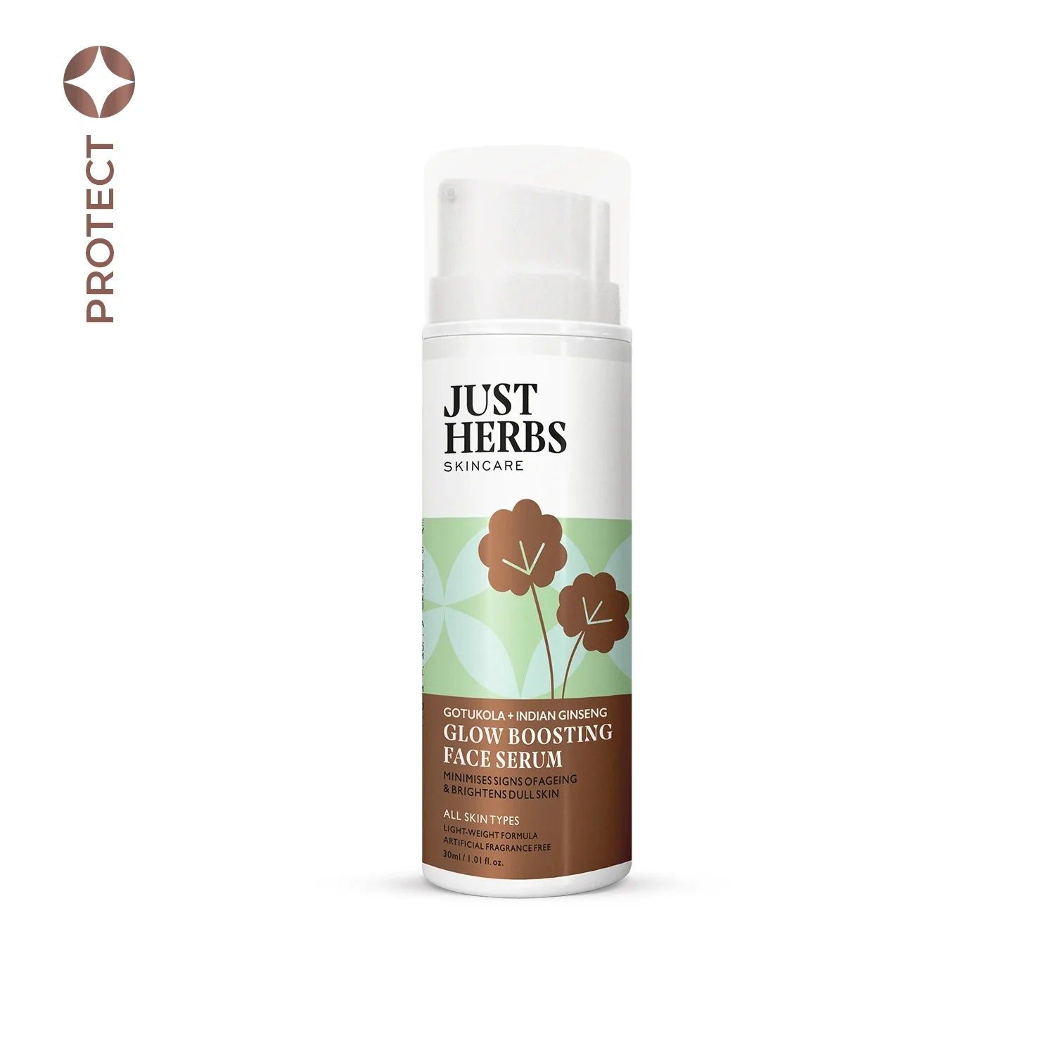 Glow Boosting Face serum with Gotukola and Indian Ginseng Glow Boosting Face serum with Gotukola and Indian Ginseng - 30 ml