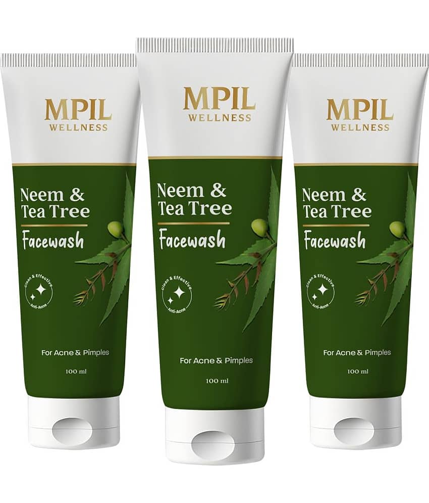 Mpil Wellness Neem & Tea Tree FacewashFor Acne Prone SkinWith Pure Neem & Tea Tree Extract (300ml)