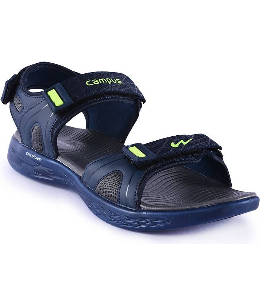 Campus Navy Synthetic Leather Sandals