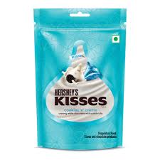 HARSHEY'S KISSES COOKIES N CREME CHOCOLATE