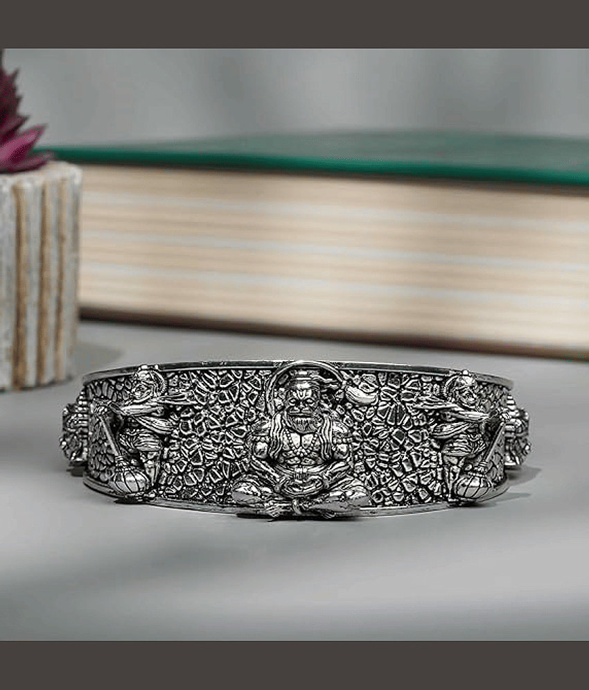 SUNHARI Silver Kada ( Pack of 1 )