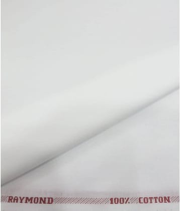 Raymond White 100 Percent Cotton Unstitched Shirt pc