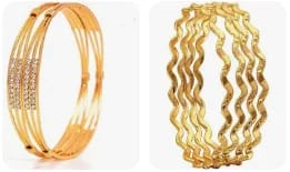 Elegant Gold Plated Bracelet Set