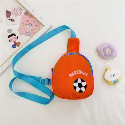 NIYO TOYS Football Kids Shoulder Bag - Fun & Stylish-Orange