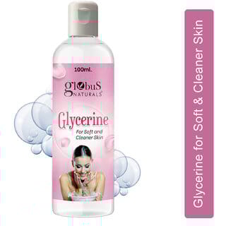 Globus Naturals Glycerine for Soft  Cleaner Skin, Moisturizing and Promotes Healing and Soothes IrritationSuitable for all skin types 100ml