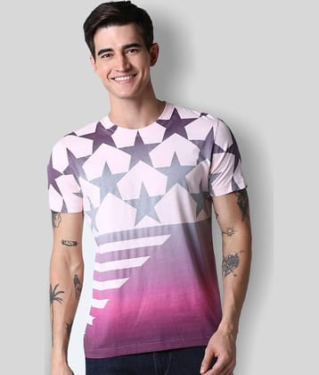 Huetrap Pack of 1 Cotton Regular Fit Men's T-Shirt ( Pink )