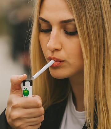 Apple Cigarette Lighter (Pack of 5) � Royal Feel � White Premium Pocket Lighter � Plastic Fancy Windproof Lighter � Stylish & Durable � Ultimate Look - Refillable