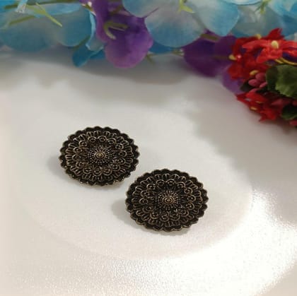 Antique Gold Plated Stud Earring- AER 4207