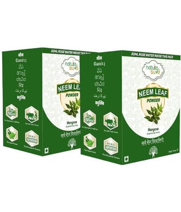 Nature Sure Neem Leaf Powder 200G With Free Rose Water Inside, 50Ml (Pack of 2)
