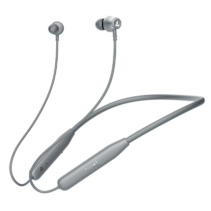 boAt Rockerz 111 | Wireless Neckband with 40H Playback, ASAP™ Charge, Dual Pairing, ENx™ Technology Ash Grey