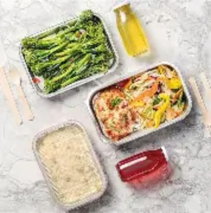 Healthy Gourmet Meal Set - 123 kg - One meal set package containing 3 trays and 2 bottles