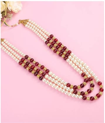 Pearl beads Dulha groom sherwani Necklace/Moti Mala for Men for wedding | Exquisite Groom Mala | Perfect for Grooms