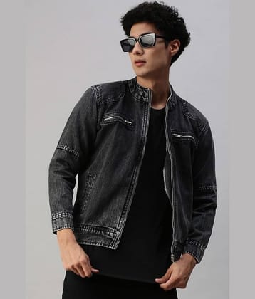 VOXATI Denim Men's Denim Jacket - Grey ( Pack of 1 )