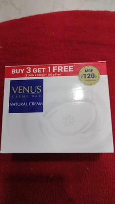 VENUS CREAM BAR 100GM*4