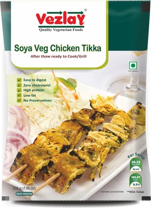 Vezlay Soya Veg Chicken Tikka, 150 gm