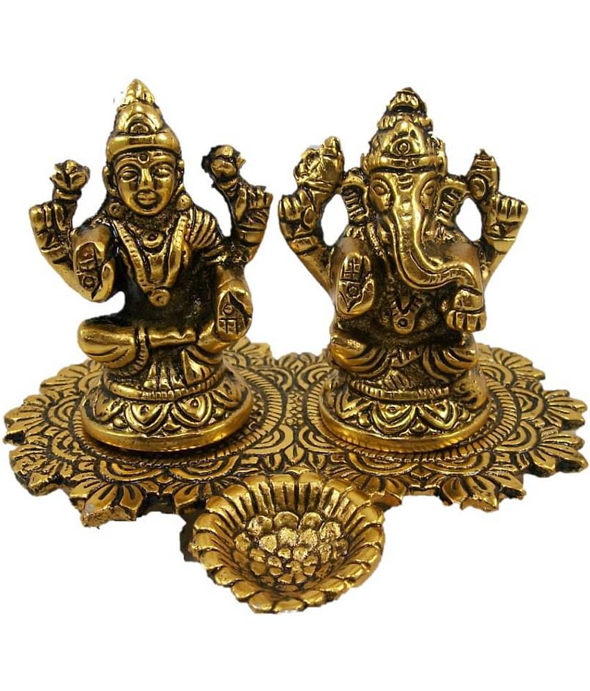 Neo Classic Laxmi Ganesh Aluminium Idol
